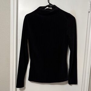 RD Style Black Ribbed turtleneck size M